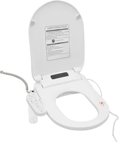 Intelligente toiletbril - Verwarmde wc-bril - Badkamer comfort - Met droger - 515 cm lengte - Wit