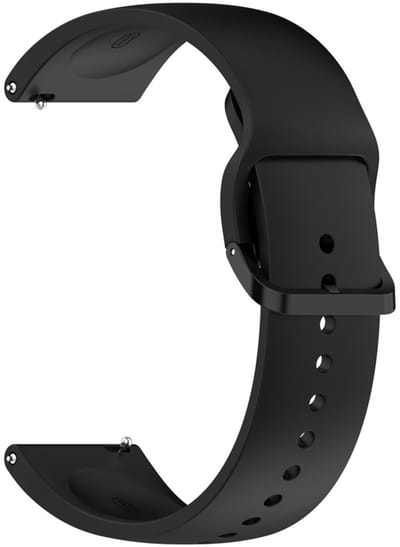 Siliconen bandje - geschikt voor Garmin Vivoactive 4 / Venu 3 / Venu 2 / Forerunner 255 / Forerunner 265 / 570 (47mm) - zwart