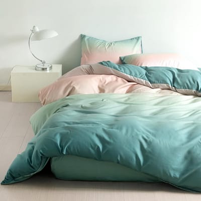 Unyqoos ® Beddengoedset van Microvezel met Modern en Mysterieus Kleuroverloop voor Ultiem Comfort