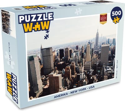Puzzel Amerika - New York - USA - Legpuzzel - Puzzel 500 stukjes