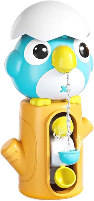 Waterval Badspeeltje - Douche Water Speelgoed - Badplezier Stimuleren - Zuignappen Bevestiging - 195 cm Hoog - Blauw