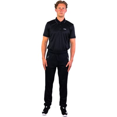 Sjeng Sports MATT Heren Trainingsbroek Blauw Powerstretch Rekbaar Verstelbaar Seal-On Technologie Comfortabel Draagcomfort