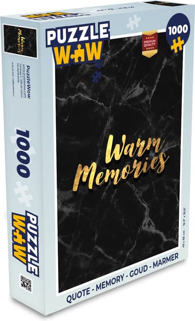 Puzzel Quote - Goud - Marmer print - Legpuzzel - Puzzel 1000 stukjes volwassenen