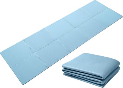 Opvouwbare yogamat antislip draagbare fitnessmat - lichtgewicht gymnastiekmat - pilates sport reizen mat - oefenmat voor vrouwen en mannen - 183 x 61 x 06 cm Yoga mat