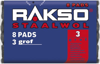 Staalwol - Staalwol Pads - Coarse - Versterkt Natuurlijke Houtstructuur - Krasvrije Glasreiniging - Voor Klussers en Doe-Het-Zelf Enthousiasten