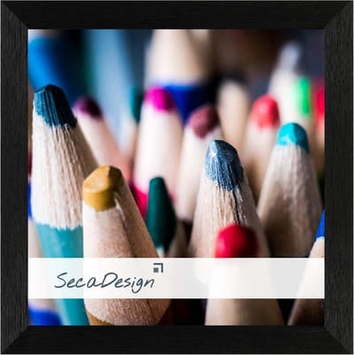 SecaDesign Nervi Fotolijst Hout - Fotomaat 13x13 cm - Zwart