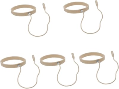 Pincethouder Polsband - Wimpertool Houder - Wimperextensions Aanbrengen - Flexibele Siliconen Band - 5 Stuks - Beige