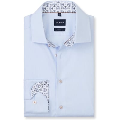 OLYMP Luxor Overhemd, Modern Fit, Global Kent, Bleu
