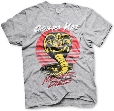 Cobra Kai Never Dies T-shirt, grijs gemêleerd