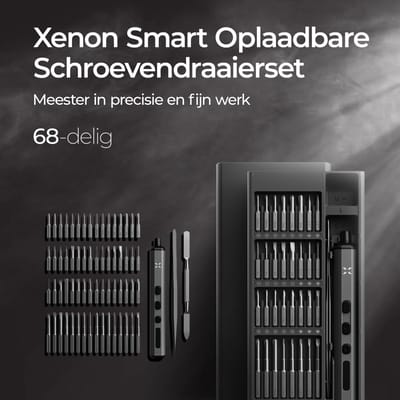 Xenon Smart X6832 Elektrische Schroevendraaierset 68 bits-delig – Precisie Bitset met Houder – Magnetisch – Reparatieset voor Elektronica, Bril, Laptop & Telefoon