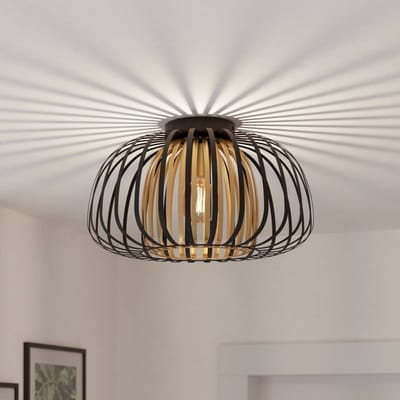 EGLO Encinitos Plafondlamp - E27 - Ø 45 cm - Zwart/Goud