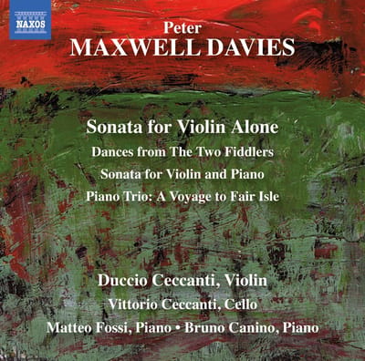 Duccio Ceccanti, Vittorio Ceccanti, Matteo Foss, Bruno Canino - Maxwell Davies: Works For Violin (CD)