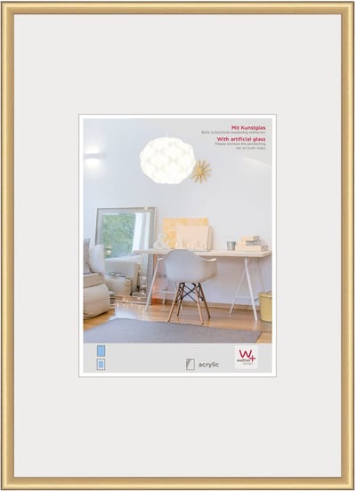 Walther New Lifestyle - Kunststof lijst - Fotoformaat 20x30 cm - Kunstglas - Goud