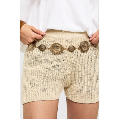 boohoo Dames Western Detail Kettingriem | Goud