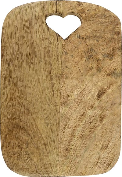 snijplank hart mango hout 25cm