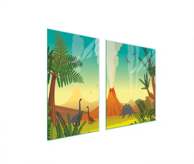 TMK ArtDeko - Serie Wulkan - Snijplank - 100x52 cm - Veiligheidsglas