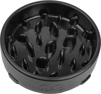 JU&MP Anti Schrokbak Hond - Voerbak Hond - Slow Feeder - Zwart