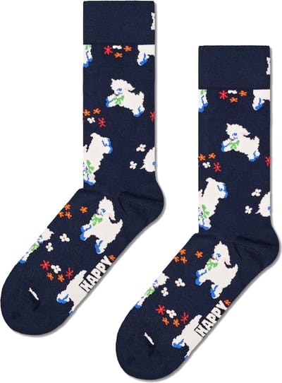 Happy Socks Lamb Sok - Sokken Dames - Sokken Heren - Zwart - Maat 36-40
