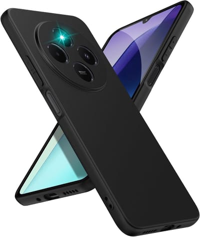 Zwart Dun TPU Hoesje Geschikt voor Xiaomi Redmi 14C | Back Cover | Lichtgewicht | Ultra Dun | Flexibel | Zacht