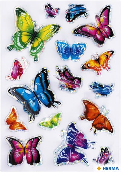 Etiket herma 15515 vlinder 3d vleugeleffect