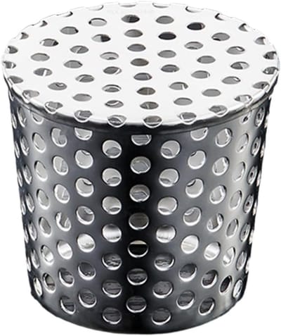 Afvoer Bescherming - Bladbeschermer Roestvrij Staal - Voorkomt Verstoppingen - Uniforme Filtratiegaten - 75 mm Diameter - Zilverkleurig