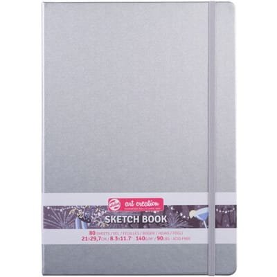 Talens Art Creation Schetsboek Blinkend Zilver 21 x 29.7 cm 140 g 80 Vellen