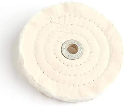 Polijstwiel - Buffing wiel Poetswiel - Oppervlakken polijsten - Niet-geweven constructie - 125mm - Wit Roze Koffie