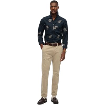 Superdry - Beach overhemd met lange mouwen - Heren - Lange mouwen shirts