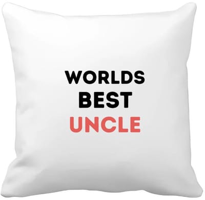Akyol - worlds best uncle Kussen hoes - Oom - de beste oom - verjaardagscadeau - verjaardag - cadeau - cadeautje voor oom - oom artikelen - kado - geschenk - gift - 40 bij 40 cm