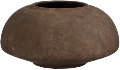 Mica Decorations Ares Vaas - Cement Mat - Rond - Serene Rustieke Look