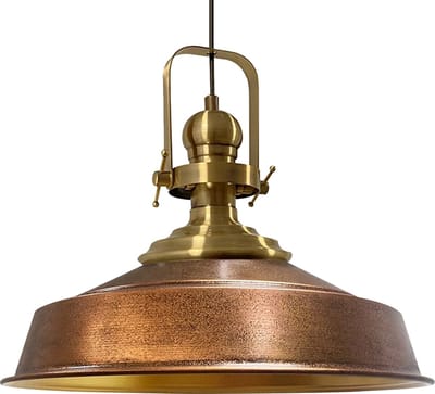 Bamyum Plafondlampen Metaal E27 Hanglamp Armatuur Lichtkap Industriële Retro Lampenkap - Koper