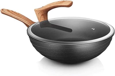 Kleine Koekenpan - Steak Pannenkoekenpan - Gebakken Ei Maken - Handgreep Blijft Koel - 26 cm - Zwart