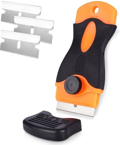Kookplaat Schraper 10,5 cm 4 delig - Kookplaatschraper - Krabber voor Schoonmaken Van Inductie-Kookplaat - Halogeen Kookplaat - Glas - Glasschraper - Universeel