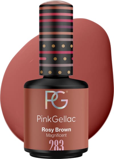 Pink Gellac Gellak - 283 Rosy Brown 15ml - Bruine Gel Nagellak - Gellac - Gel Nagels Producten