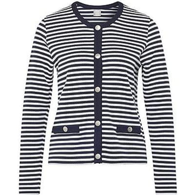 Vest ronde hals Van Rabe blauw