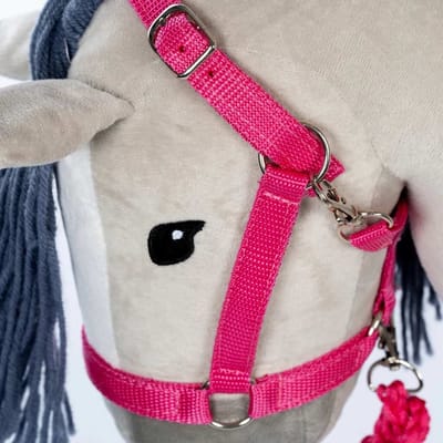 By Astrup Stokpaard Halster en Halstertouw Roze - Elegante set voor stokpaarden