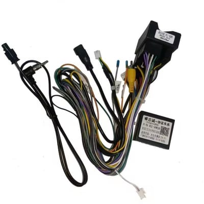 Iso verlengkabel kabelset 52pin extra lang met canbus decoder voor Carplay en Android autoradio | Geschikt voor o.a. Vw volkswagen Golf 7 2012-2023 Rns R MK7 | kabel adapter stekker connector aansluiting verleng adapter quadlock verloopstekker
