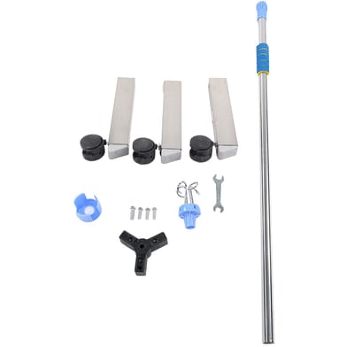 Dailygoods- Infusie Stand Verstelbaar - Draagbare Opvouwbare Stand - Roestvrij Staal - Multi-Haak Ontwerp - Driewielig Ontwerp - Stabiliteit en Mobiliteit - Dripstand