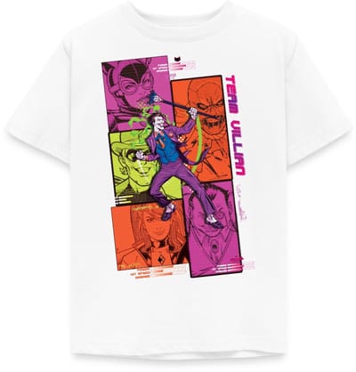 Batman Team Villain Met Joker En Strippanelen T-Shirt Kinderen