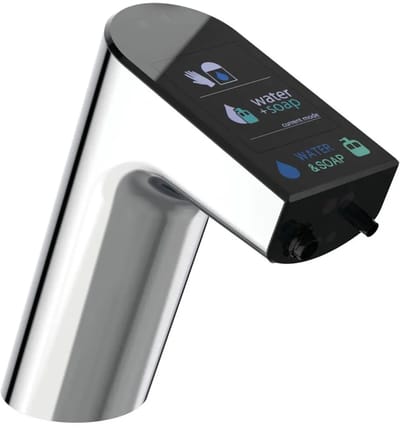Ideal Standard Intellimix A7488AA - elektronische wastafelkraan - geïntegreerde zeepdispenser- chroom - Color LCD