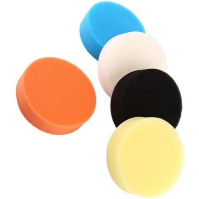 5 Stuks 6  Spons Polijst Buffing Waxen Pad Kit Gereedschap voor Auto Polijstmachine Buffer black