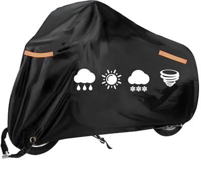 AHD® Motorhoes - Motorhoes Waterdicht Buiten - Regenhoes - Zwart - 26cm x 19cm x 4cm