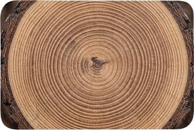 Badmat 90x60 cm - Antislip - Boomstam - Hout - Bruin - Badmatten voor badkamer - Badkamermat - Douchemat - Badkamer mat