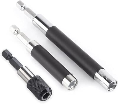 Magnetische Schroefdriver Bit Houder met 1/4 Inch Hex Schacht - Set van 3, Voor Precisie Boren en Schroeven