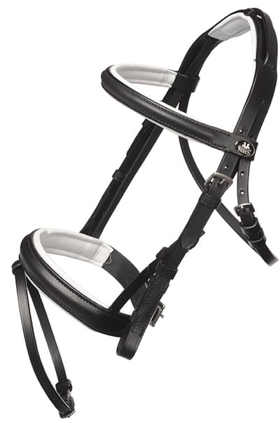 MHS Hoofdstel Star black/white mini mini