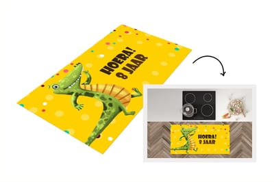 Keukenloper - Loper keuken - Krokodil - Feest jaar - 120x60 cm - Keukenloper vinyl