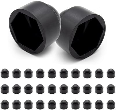 M6 Moeren en Bouten Set, Zwart, 30 Stuks, Duurzaam PE Plastic, Perfect voor Klussen en DIY Projecten