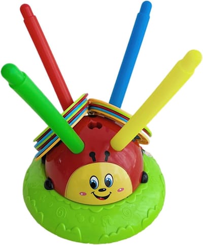 Werpspel Muzikaal Springen - Actie Speelgoed - Buiten Spelen - 2-in-1 Spel - ca. 24 x 24 cm - Multicolor