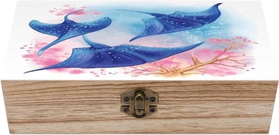 Houten Doos - Sieraden Organizer - Spullen Opbergen - Handgemaakt Tongmu Hout - 20 x 9.5 cm - Natuurlijk Hout