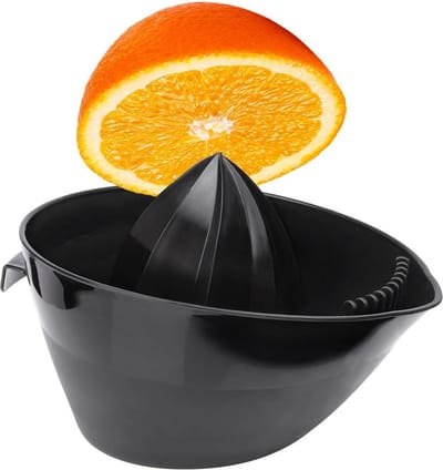 Citruspers Zwart - Citroenpers - Limoenpers - Handcitruspers - Handmatige - Fruitpers - Sinaasappel
